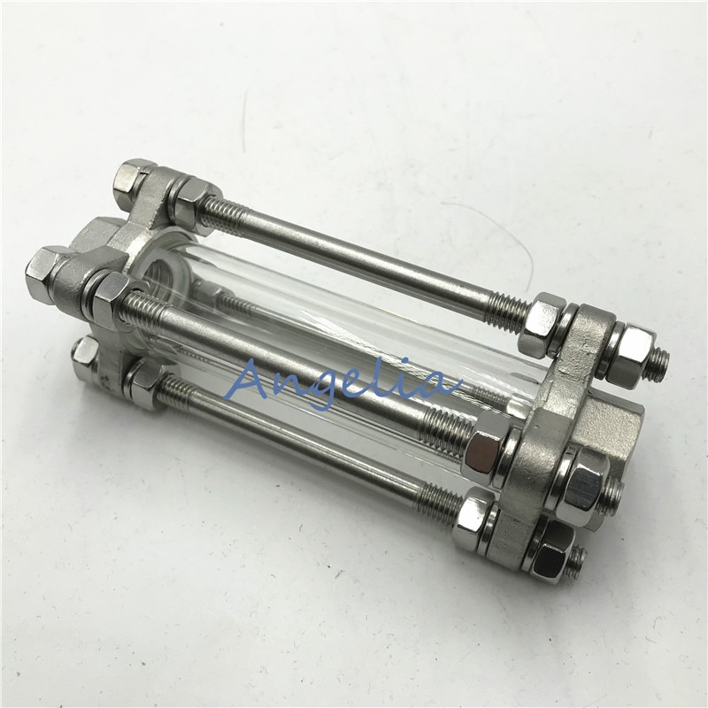 1/2" BSP DN15 Female Thread Flow Stainless Steel 304 Sight Glass Water Oil