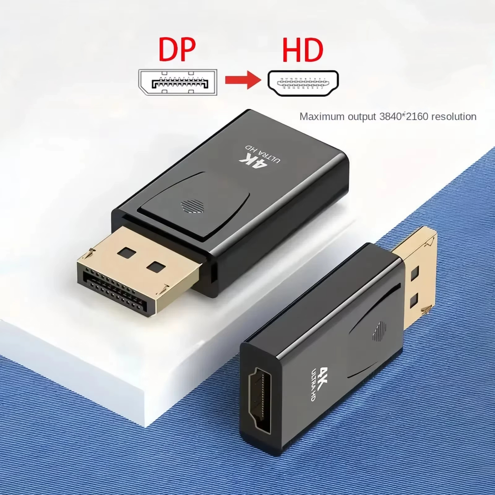 XIAOMI 4K DP DisplayPort naar HDMI-compatibele adapterconverter Display Port DP naar HDMI-compatibele HDTV-adapter Video Audio Laptop