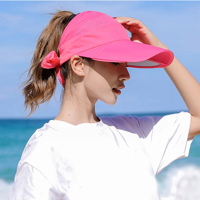 gorra de sol retráctil para mujer gorra de sol unisex UV sombrero gorra de playa