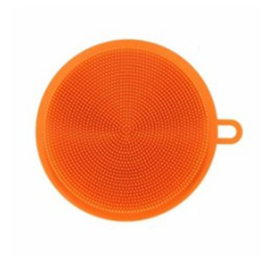 Éponge en Silicone vaisselle lavage cuisine épurateur plats de alimentaire éponges polyvalentes nettoyage antiadhésif brosse de cuisine: Default Title