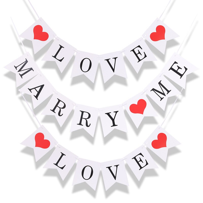 Banderines de boda Vintage Just Married, cartel de boda, decoración de boda, propuesta de amor, para