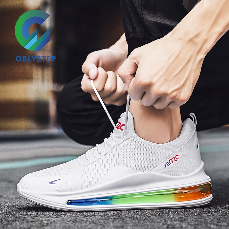 OBLYSTEP-zapatillas de deporte Air Cushion para hombre, Tenis informales de malla transpirable, para caminar, Max 720