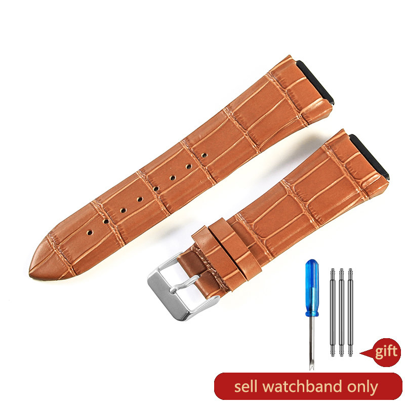 For Guess W0040G1\W0040G2\W0040G3 Series Men's Needle Buckle Blue Rose Gold Buckle 22mm Cow Genuine Leather Watchbands: Smokey Mauve