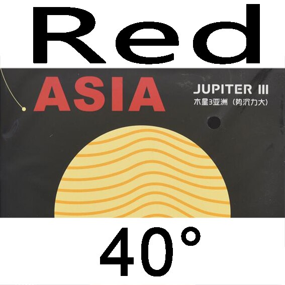 YINHE JUPITER 3 JUPITER III Asia (Sticky, Attack Loop, Forehand) Galaxy Table Tennis Rubber Ping Pong Sponge: red H40