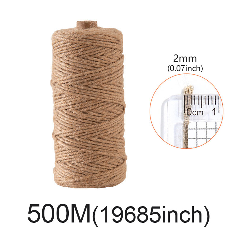 2MM naturalny sznurek jutowy wykończenie sznurka rzemiosło szycie ręcznie robione DIY rzemiosło pakowanie prezentów juta konopna ogrodnictwo dekoracja weselna: Antyczna miedź