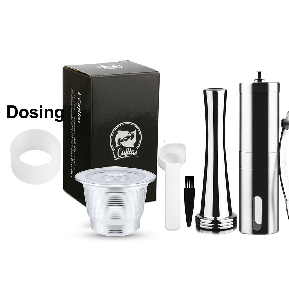 Icafilas Voor Nespresso Capsule Herbruikbare Espresso Staal Koffie Pod Filters Voor Mini C30 D30 &amp; Pixie Koffiezetapparaat: 1capsule-1tdg