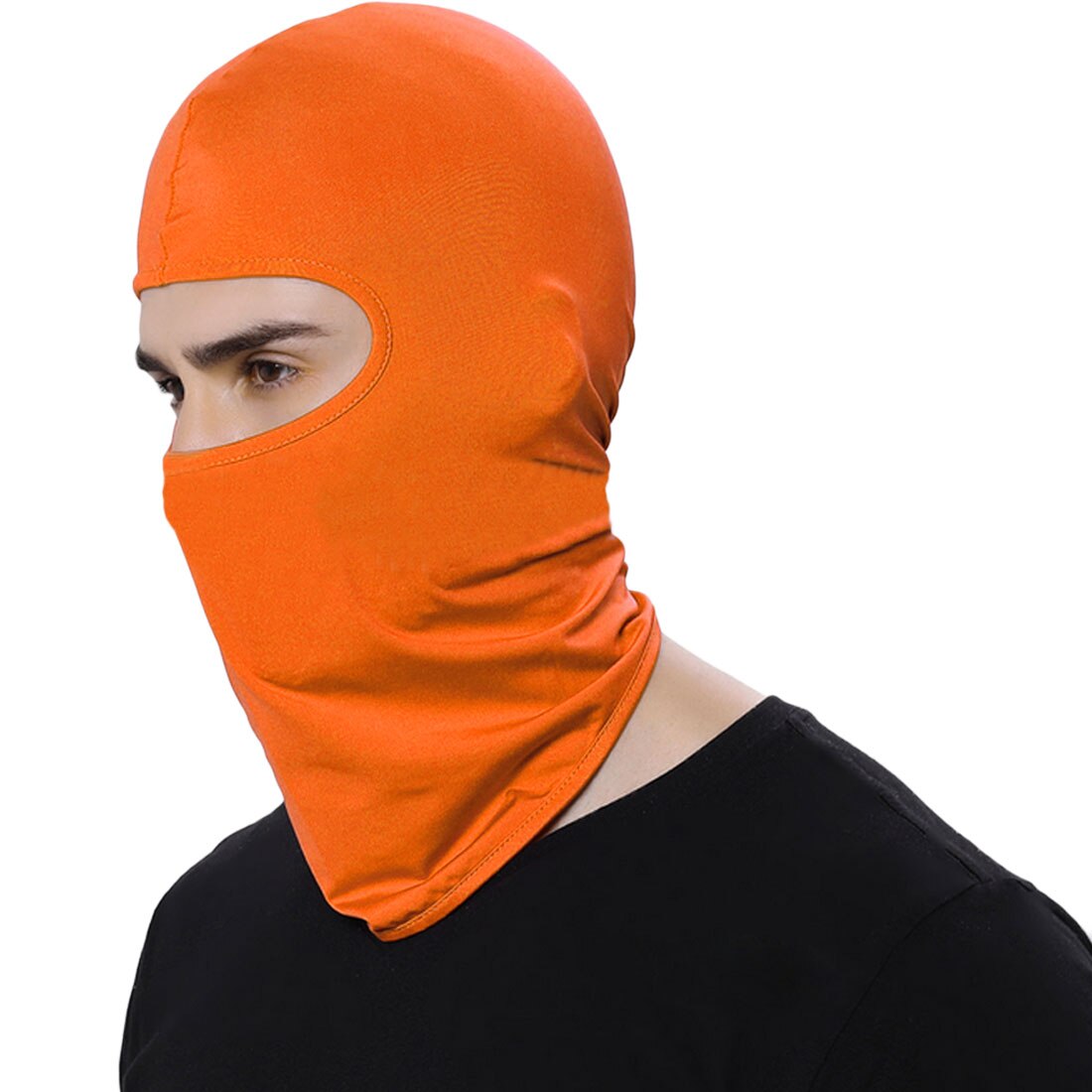 Winter Warm Ski Board Winddicht Cap Sporten Neck Gezichtsmasker Politie Fietsen Bivakmutsen Motorfiets Gezichtsmasker: Orange