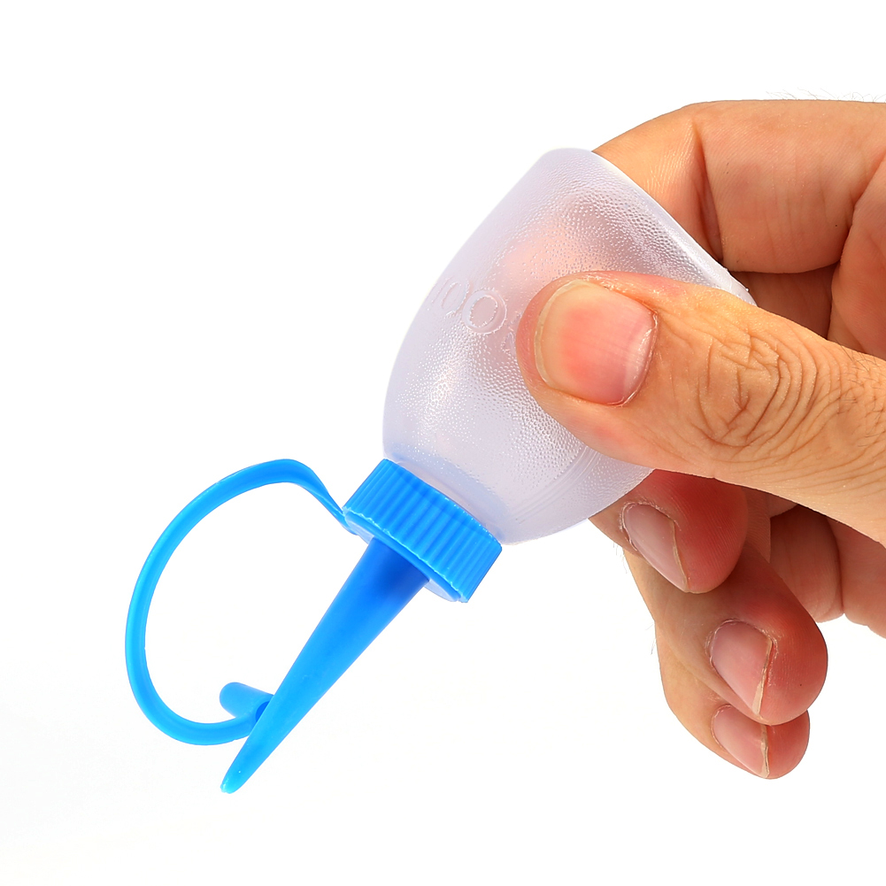 6 unids/bolsa 30ML botella de plástico exprimible dispensador de botellas de chorro Industrial pequeño engrasador 88X35MM