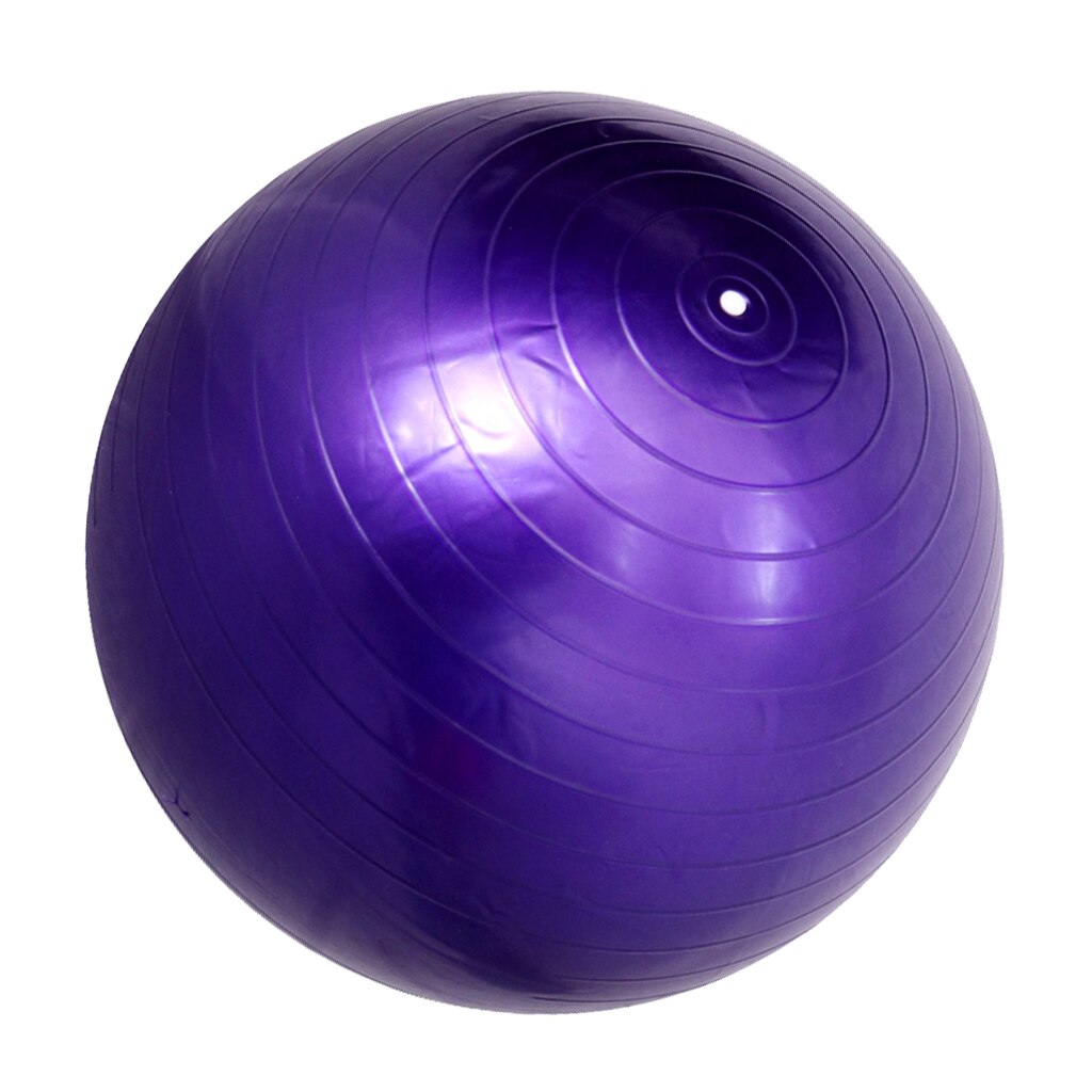 Yoga Stability Ball Balance Exercise Ball for Fitness & Birthing Anti-Burst Ball for Chair Core Strength Training: 85cm Purple 