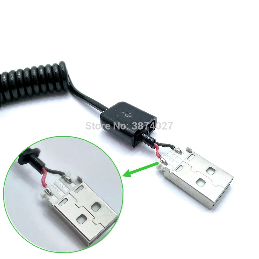 USB 3.1 USB-C Typ C Frühjahr Kabel 5 V 2A Schnellladung strecken Kabel 2
