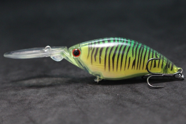 Wlure crankbait vislokmiddel 11cm 18.5g met reflectiefolie wobbler deep diver 4-5 meter strakke/snelle actie  c739: Kastanjebruin