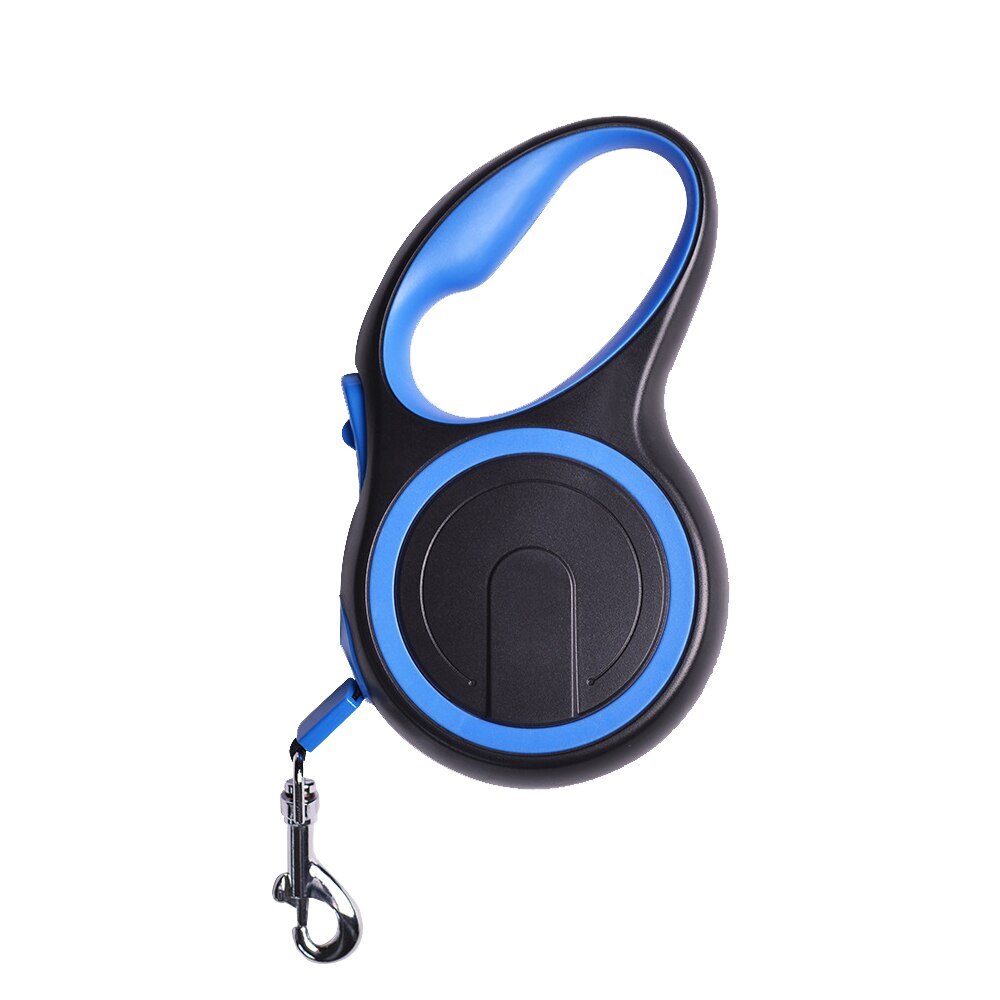 Laisse rétractable pour grands chiens, automatique, Flexible, en Nylon, corde de Traction longue et forte, extensible, fournitures pour animaux de compagnie: Blue / 5M For Within 20KG