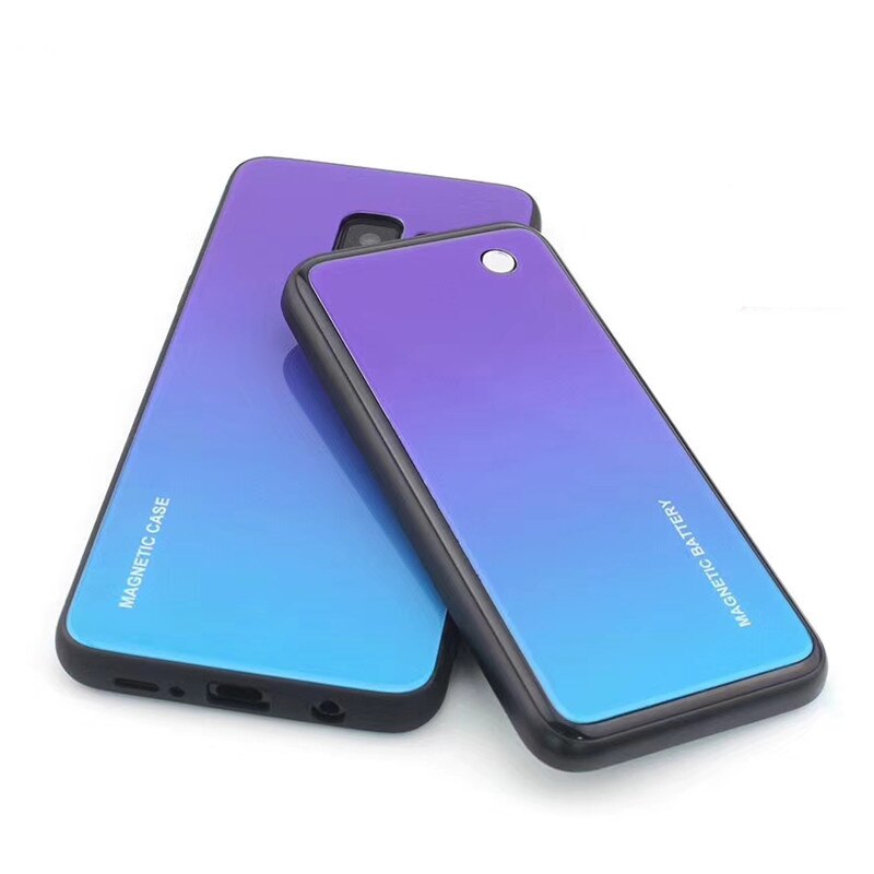 5000mAh Wireless Charging Magnetic Battery Case For Samsung Galaxy S9 Plus Note 8 Note 9 Power Bank Case Colorful Backup Battery