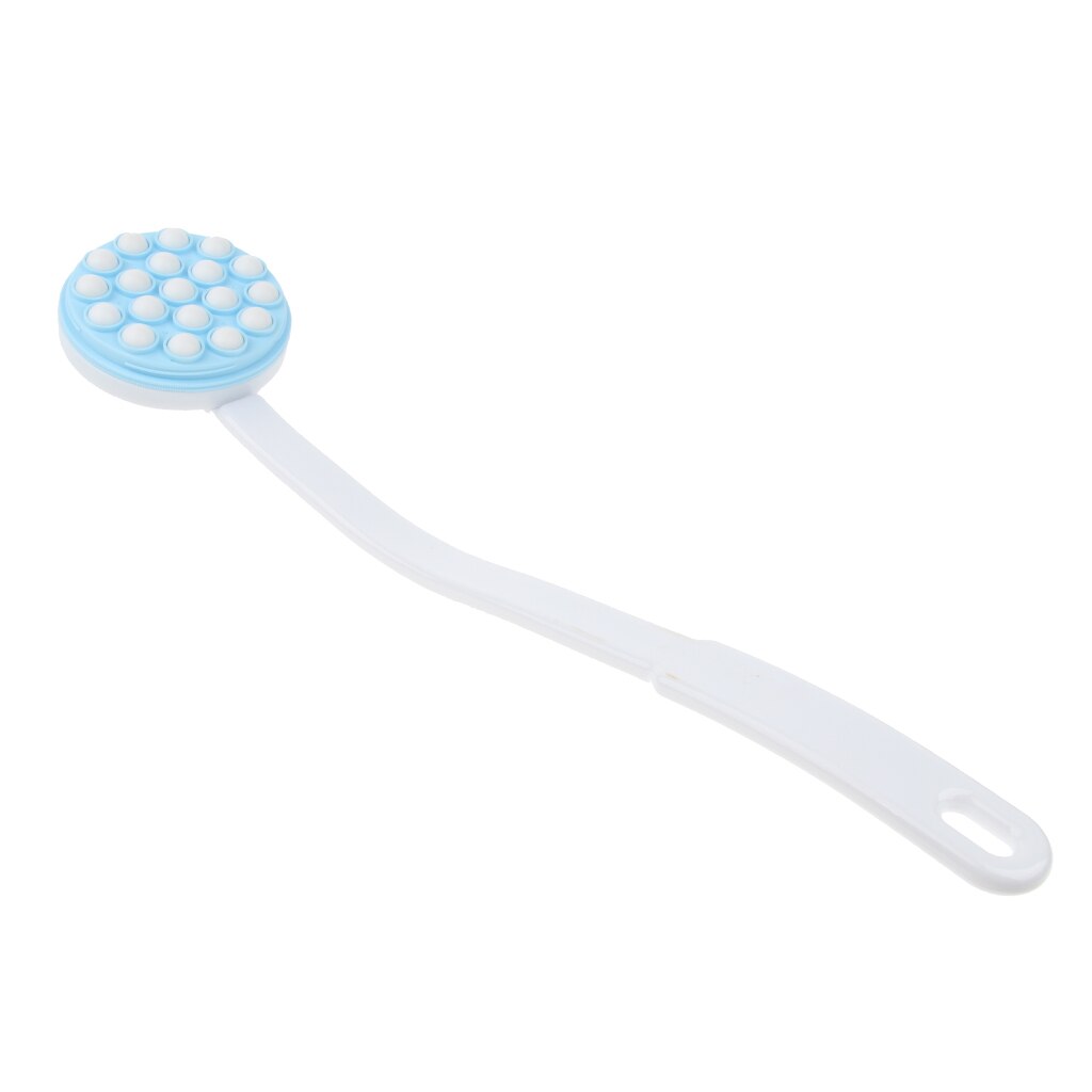 Elderly Disabled Patient Long Handle Bath Shower Back Massage Brush Scrubber