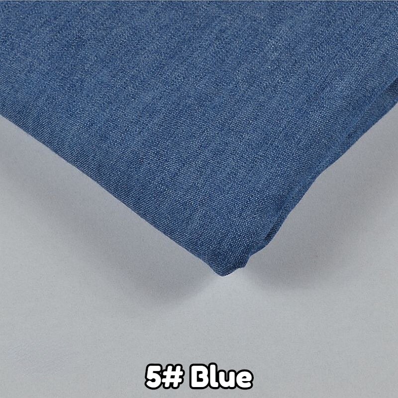 Xintianji pure skjorte denimstof på en halv meter tyndt blødt bomuldsdenimstof til jeans kjole og kasket 45*145cm/ stk  tj4512: 05