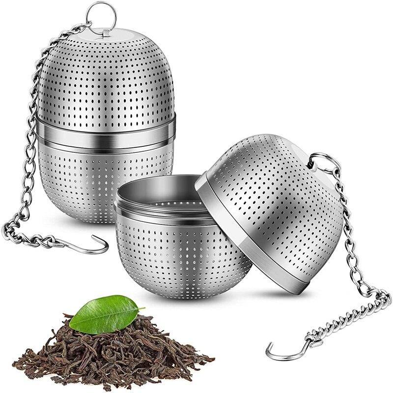 Colador de té Infusor de té de acero inoxidable, filtro prémium para té suelto, aromatizante, venta de PR