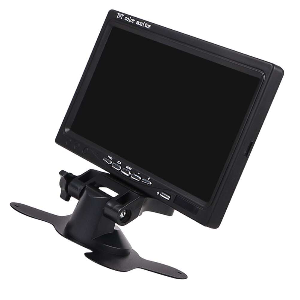 7 Inch 2CH Tft Kleuren Lcd-scherm Auto Achteruitrijcamera Monitor Voor Achteruitrijcamera Auto Parking Backup Reverse hoofdsteun Monitor