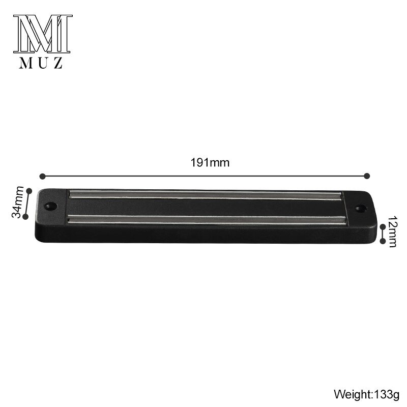 18 tommer 45cm magnetisk knivholder lengde magnet veggfeste knivstativ rustfritt stål 304 magnet kniver blokk kjøkkenkniv verktøy: 7.5 tommer
