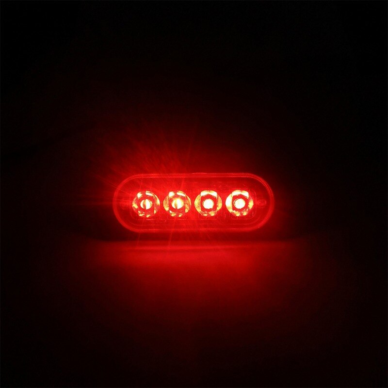4 Led Auto Emergency Strobe Light Truck Van Side Waarschuwingslampje Ambulance Noodverlichting Super Heldere-: C