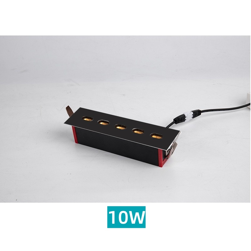 Ingebouwde ledstrip anti-glare spotlight 5heads 10W 10heads 20W 15heads 30W 20heads 40W minimalistische lijnlicht woonkamer 60-260V