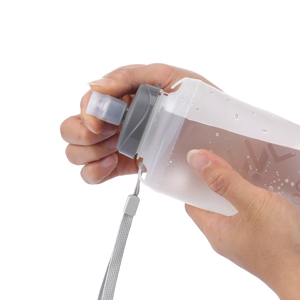 750Ml Draagbare Fles Water Opvouwbare Filter Fles Water Roll Up Drinkbeker Voor Outdoor Wandelen Camping Silicone Water Cup