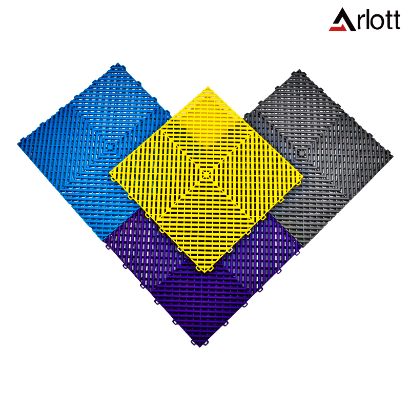 Plastic Modular Pp Pvc Floor Garage Slabs Interlocking Plastic Flooring Waterproof Floor Tiles