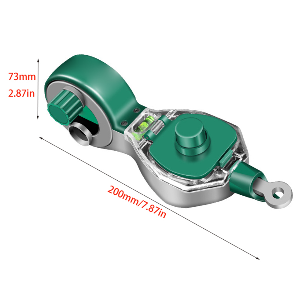 1PC Holzbearbeitung Tinte Brunnen Carpenter Manuelle Tinte Marker Glasritzrades Mit 50M Kreide Linien Dual-schicht Tinte tank Für Bau Werkzeug