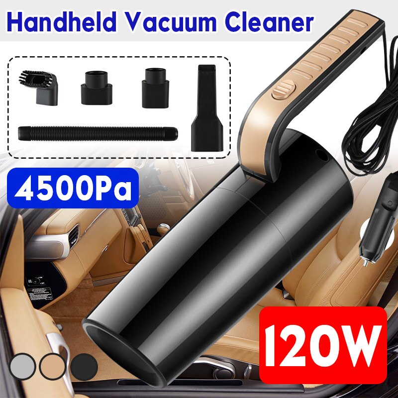 Nice 120W 3600mbar Car Vacuum Cleaner - High Suction For Car Wet And Dry - Handheld 12V Mini Car Vacuum Cleaner (D89)(7WH1)