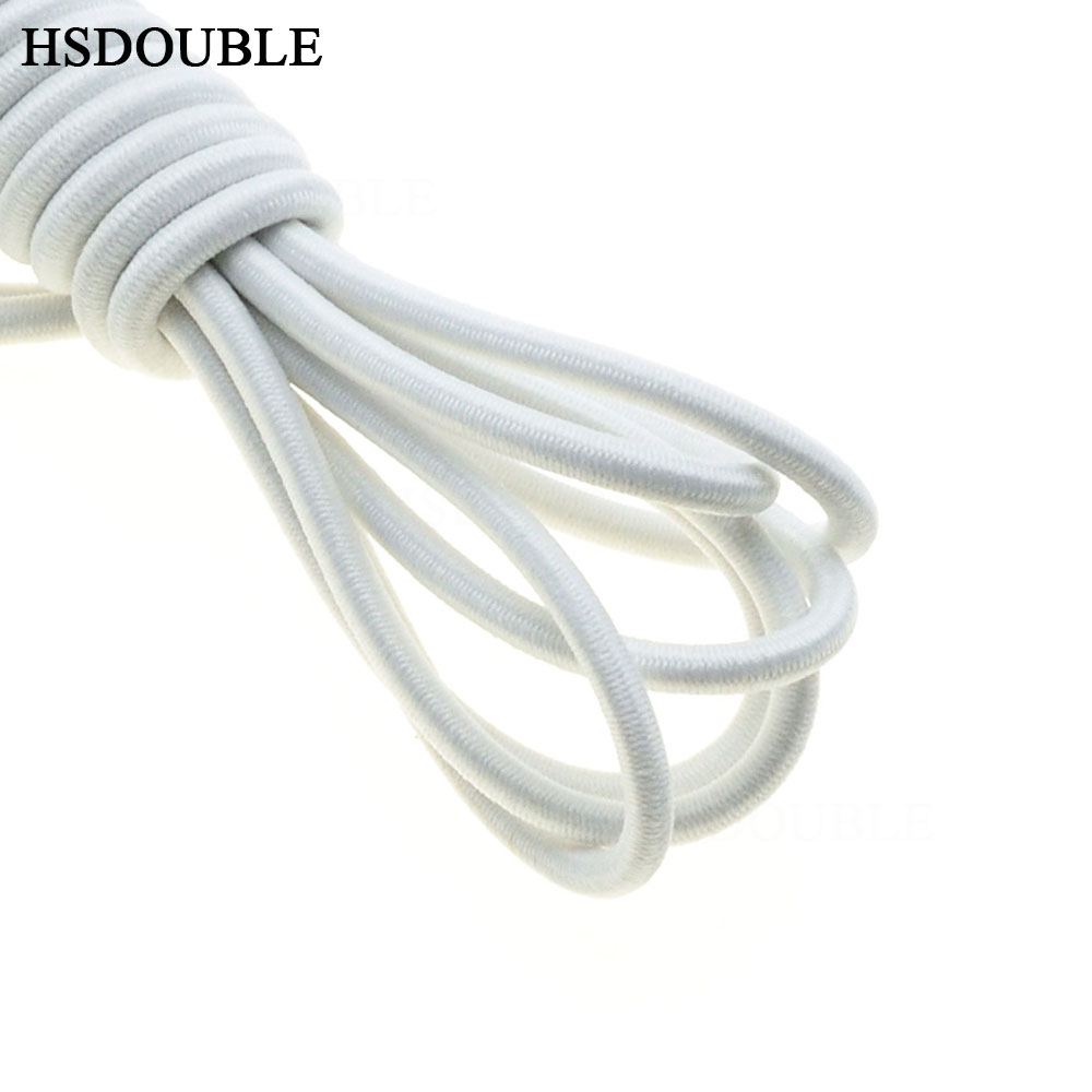 10 yards/pack Kleurrijke Diameter 3mm Elastisch Touw Bungee Shock Cord Stretch String voor DIY Sieraden Maken Outdoor backage: White