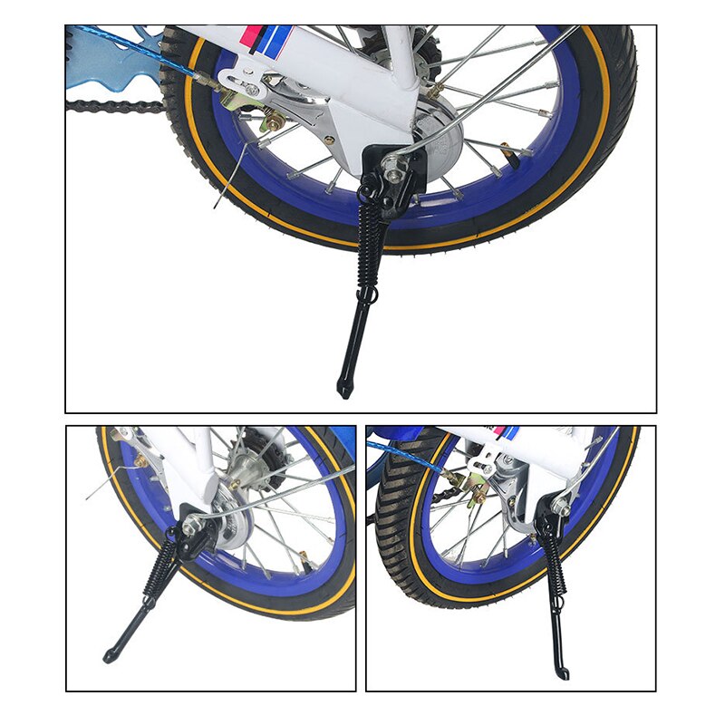 Kinderfiets enkelzijdige standaard opvouwbare kinderfietsen s 12 inch accessoires fietsendragers fiets zijstandaard: Default Title