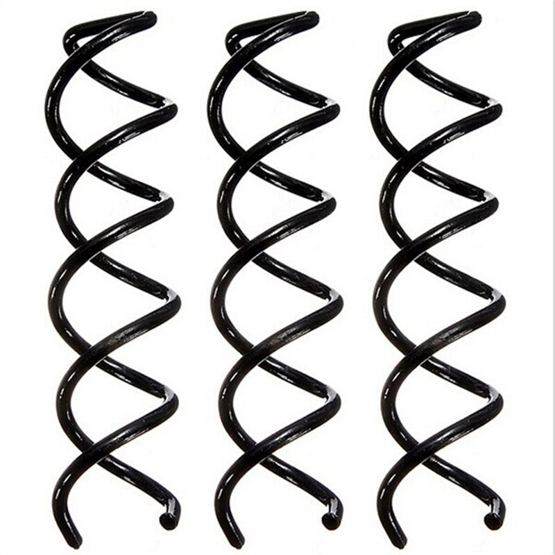 12 Pcs /Set Black Hair Accessories for Styling Tools Kit Hair Set Clip Roller Braid Twist Sponge Hair Shaper 12 Pcs Black