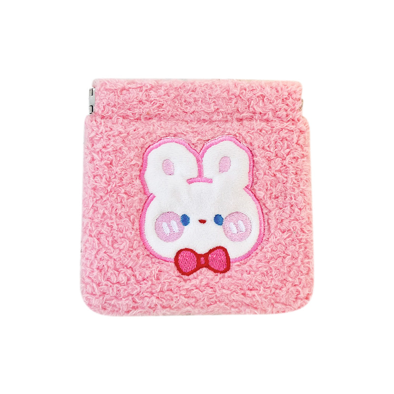 2024 Kawaii Shrapnel Small Cosmetic Bag Plush Storage Bag Cute Women Girl Lipstick Make Up Holder Bag Pouch for Gift Girl