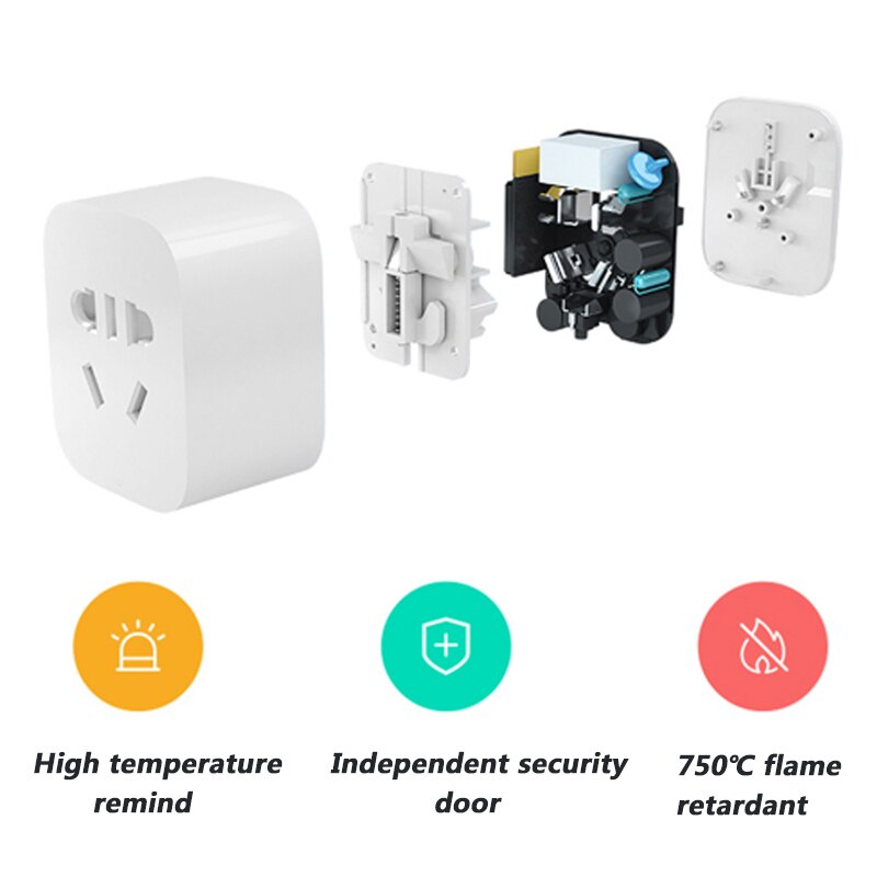 Enchufe inteligente Xiaomi Mijia con Wifi, enchufe de pared inteligente inalámbrico, Control remoto, WiFi APP, enchufe con temporizador, Powercube Smart home