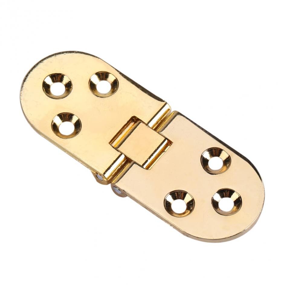 WALFRONT 80*30mm Siilver/Gold Zinc Alloy Tray Hinge Metal Round Edge Sewing Machine Folding Table Furniture Flip Tray Hinge