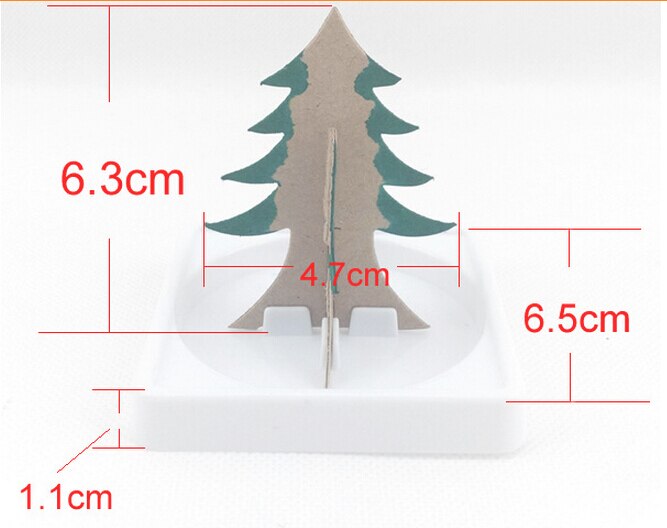 9X6 Cm Multicolor Magic Groeiende Papier Boom Speelgoed Magische Groeien Kerstbomen Grappige Educatief Kinderen Science Toys voor Kinderen