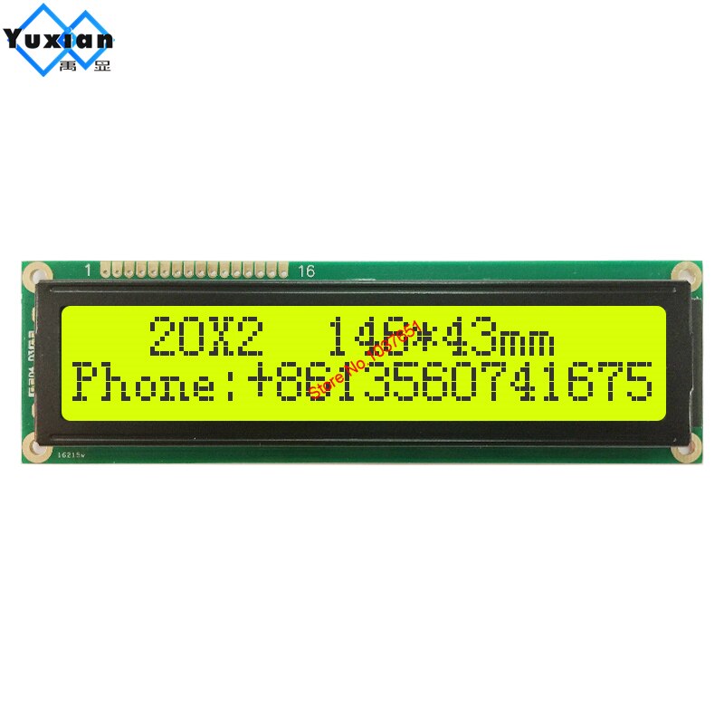 big large size 2002 20X2 character lcd display module screen 146*43mm instead WH2002M PC2002-L SBS02002C0 AXSC202C