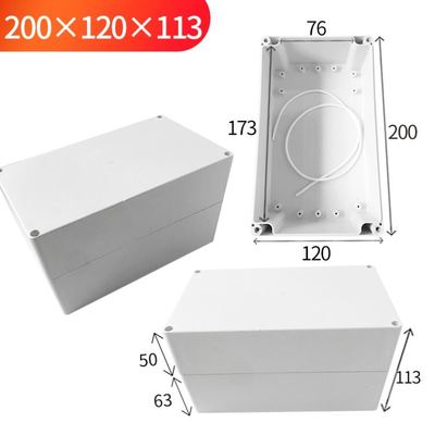 Waterproof Plastic Enclosure Box Electronic Project Instrument Case Electrical Project Box Outdoor Junction Box Housing: 200x120x113