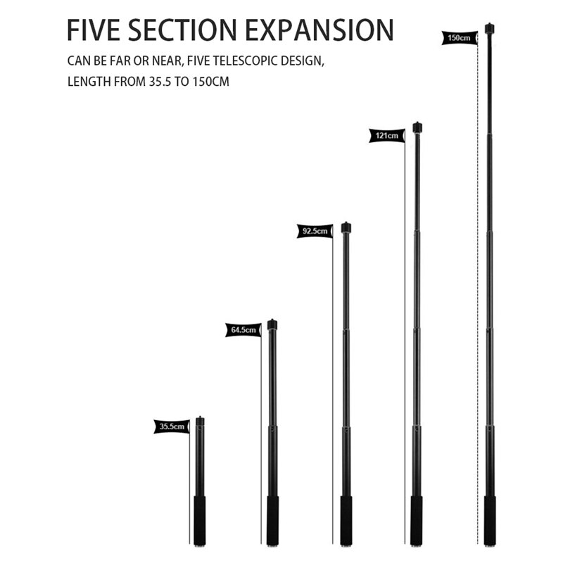 Live Equipment,Live Microphone 1.5M Microphone Telescopic Pole Movie Live Recording Interview Boom