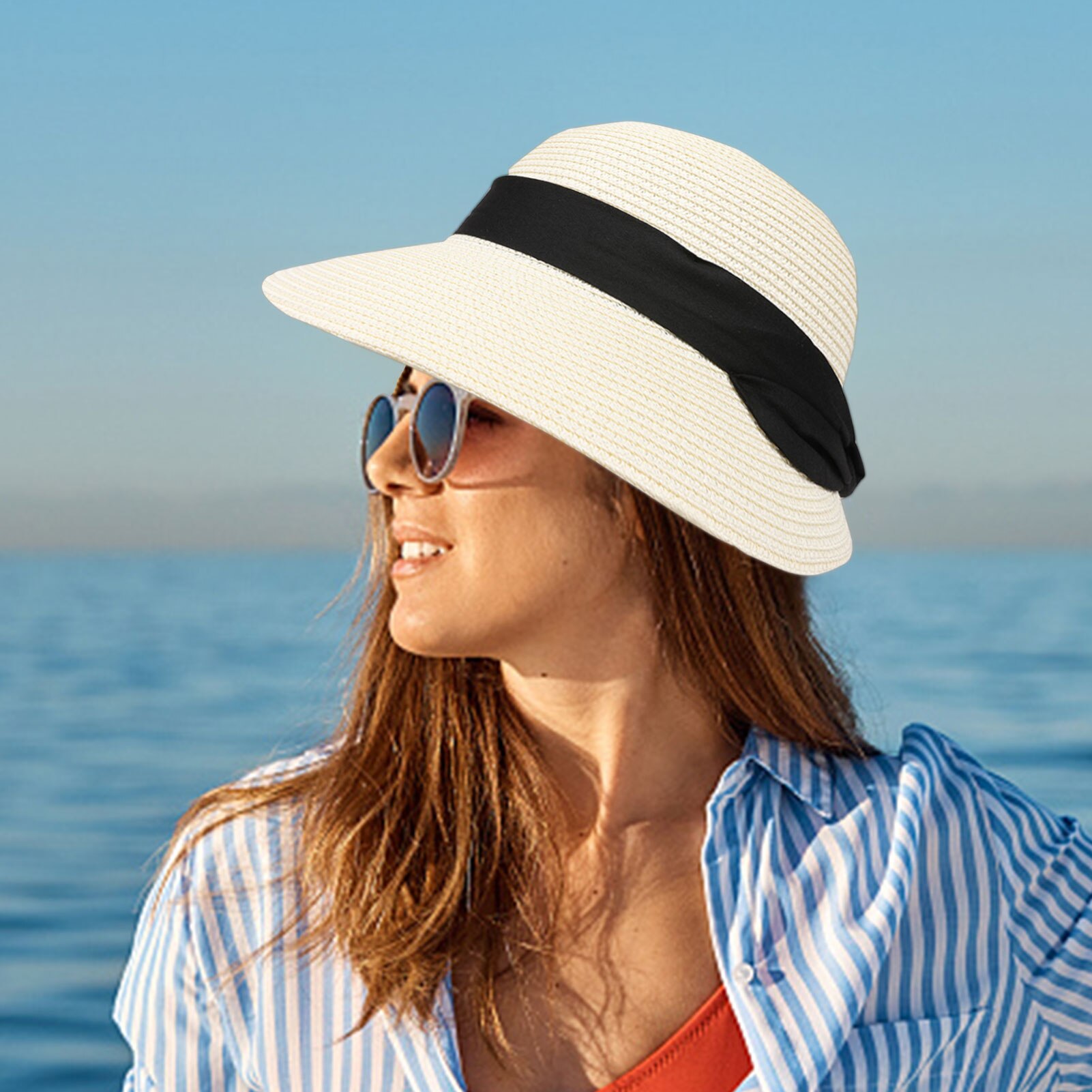Multicolour Stripes Bucket Linnen Hoed by Lipodo - € 49,95