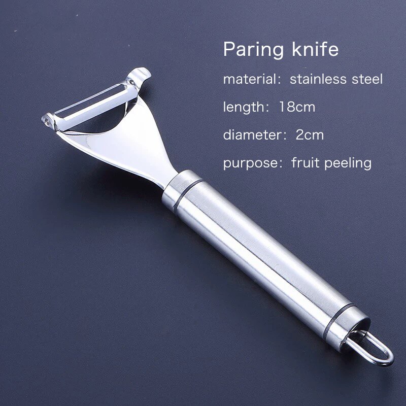 Bar Soul-cuchillo de raspado de acero inoxidable 304, utensilios de cocina prácticos para decoración de cócteles, pelador de frutas y verduras, herramientas de camarero: peeler2