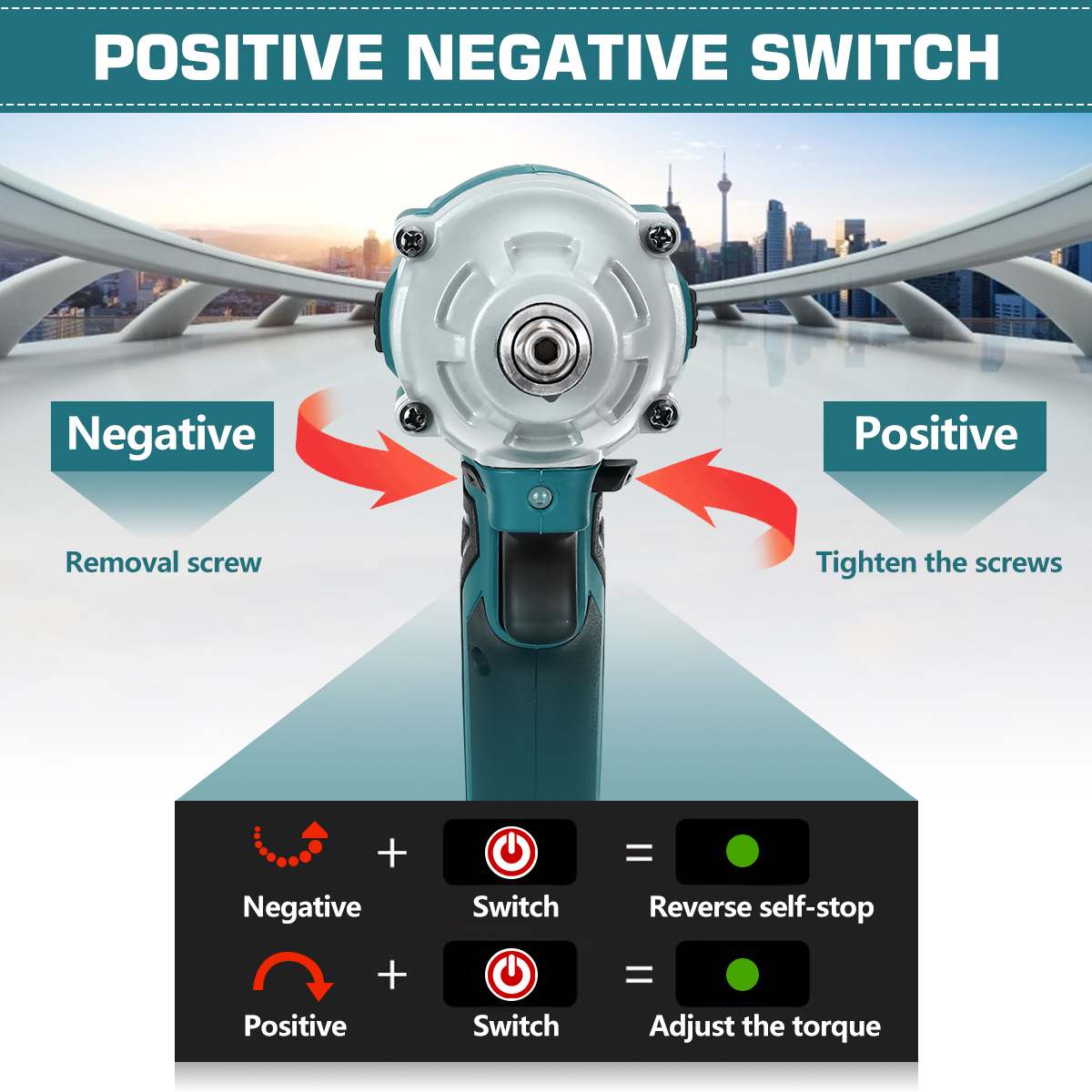 800N.m 18V avvitatore elettrico a percussione senza spazzole cacciavite ricaricabile 1/2 chiave a bussola utensile elettrico senza fili per batteria Makita