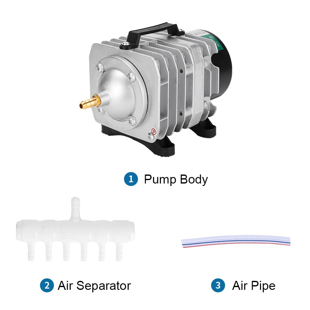Aquarium Kompressor Air 220V High Power E-magnetische Luftpumpe Fischteich Sauerstoff Pumpe für Teich Air Belüfter pumpe ACO-208/308/318 240V