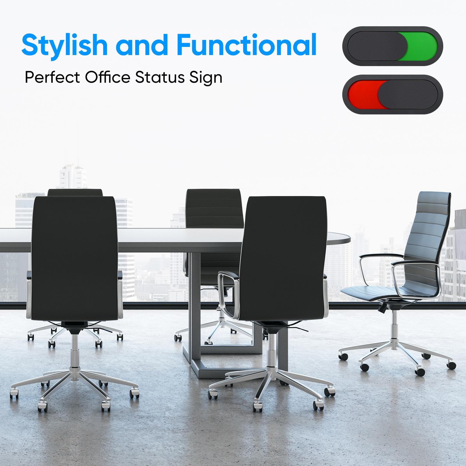 Slide Sign Conference Room Privacy Slider Door Indicator Office Sign Disturb Open Closed Not Signboard Toilet Vacant Occupied