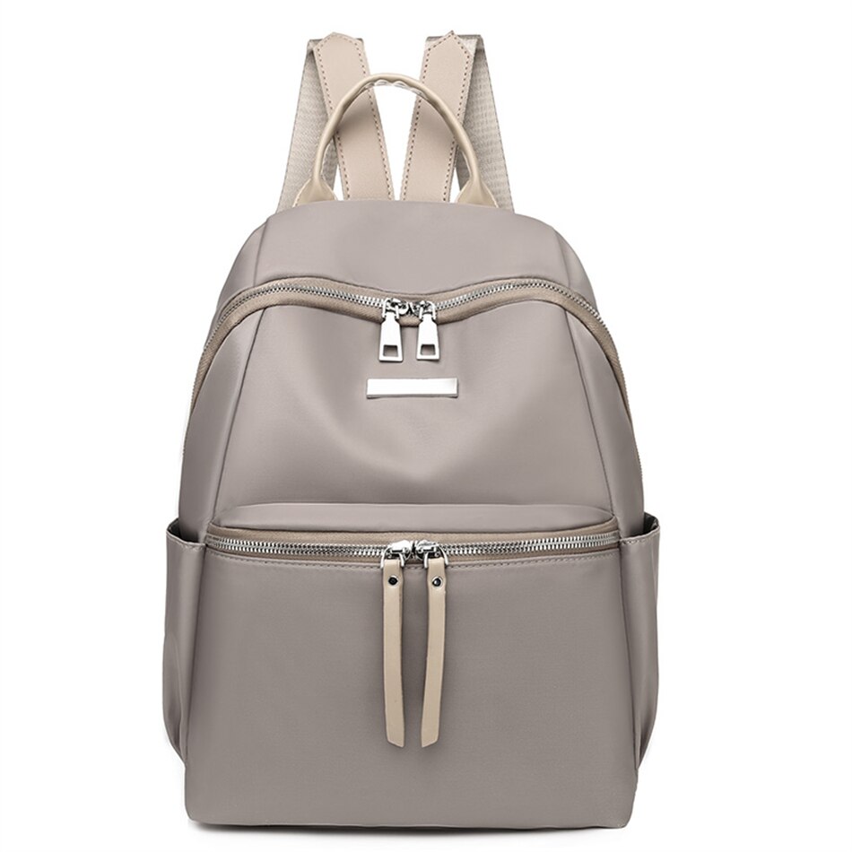 Moda feminina mochilas bolsa de alta qualidade anti-roubo escola saco de livro para meninas feminino viagem bagpack senhoras mochila: Khaki-29