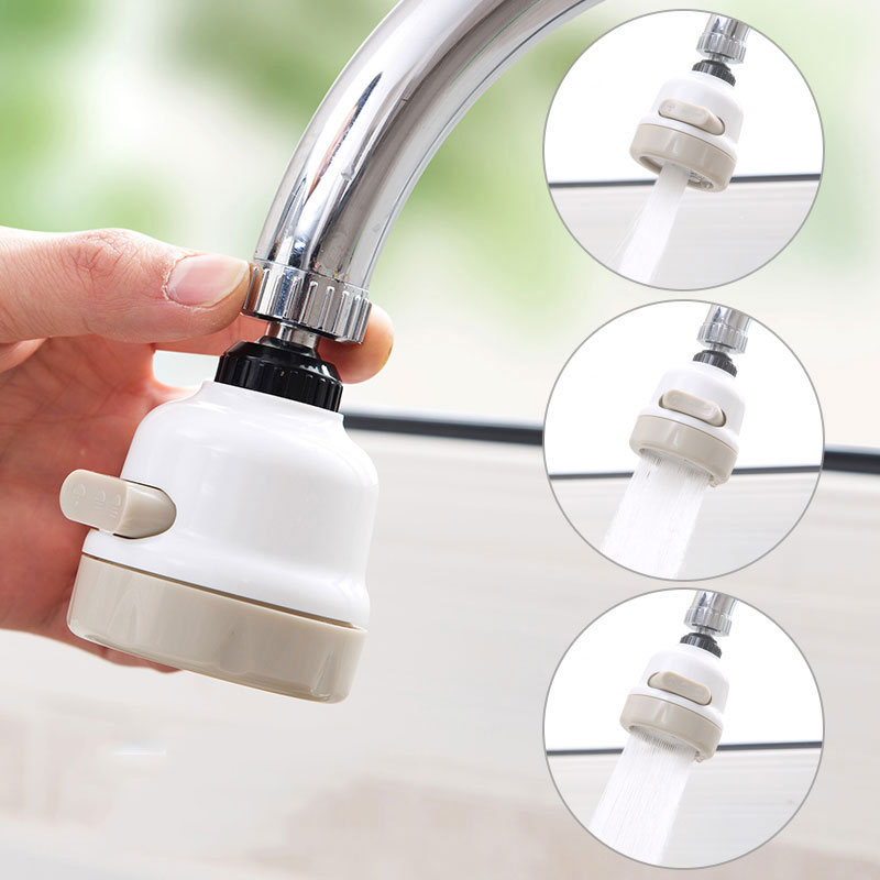 3 Modes Faucet Water Booster Shower Extender Kitchen 360 Rotating Filter Nozzle Saver Moveable Tap Head Sprinkler Spatter Spray