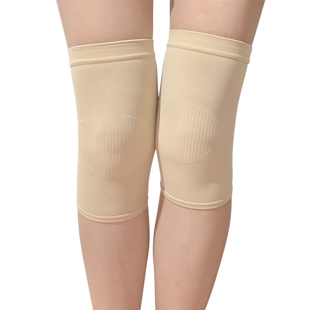 Rodilleras de compresión de manga de soporte de rodilla finas para exteriores 1 par duradero: Skin Color