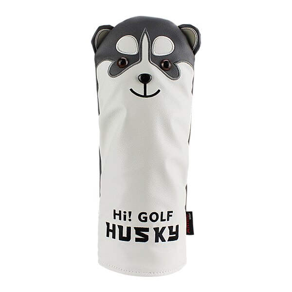 Funda para cabeza de palo de Golf Husky, adorable funda para cabeza de conductor de Golf, Animal de dibujos animados #1 #3 #5 #7, Funda de cuero PU para cabeza, fundas a prueba de polvo: 1 pcs driver