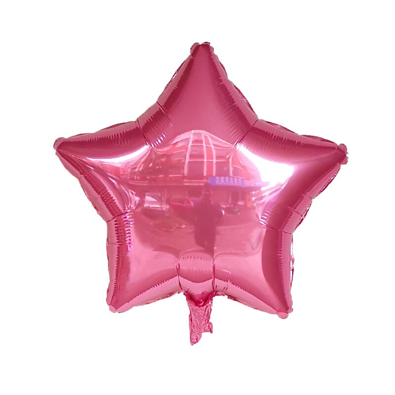 10 stk / lot lyserød lilla stjerne hjertefolie balloner bryllupsdekoration heliumballon tillykke med fødselsdagsfest indretning baby shower bolde