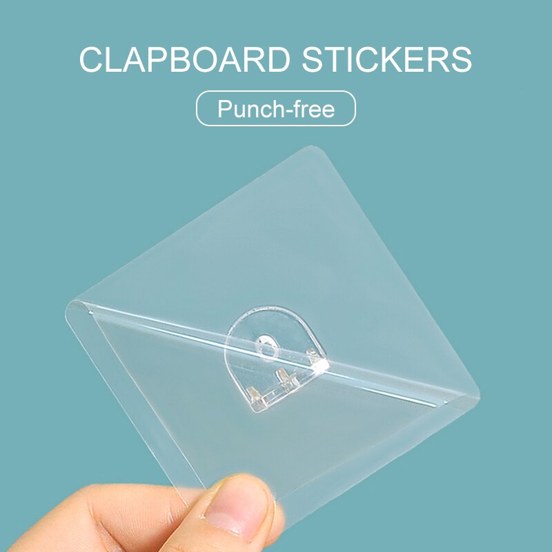 Adhesive Wall Hook Wall Hanger Transparent Suction Cup Sucker Hook Layered Partition Bracket Triangle Bracket Support Shelf Hook