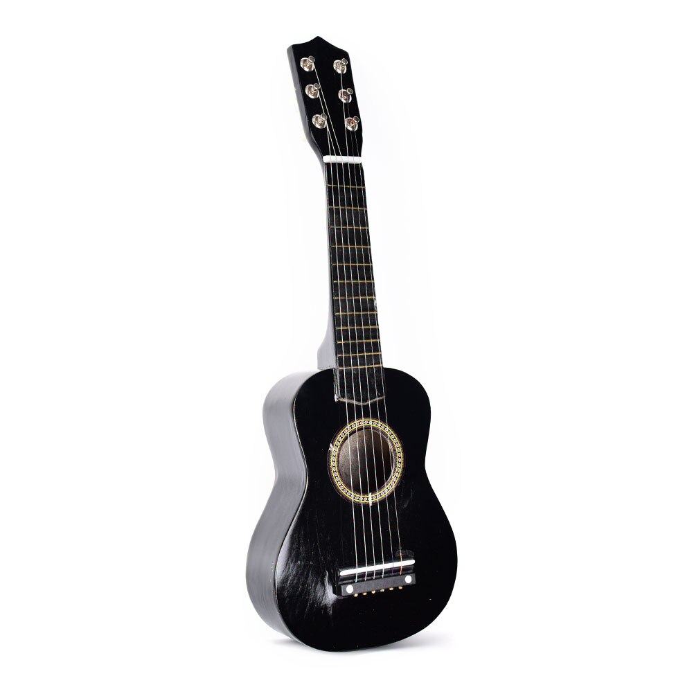 Ukulele 21 Inch Ukelele Sopraan 4 Strings Hawaiian Sparren Basswood Gitaar Uke + String + Pick Snaarinstrument: Black